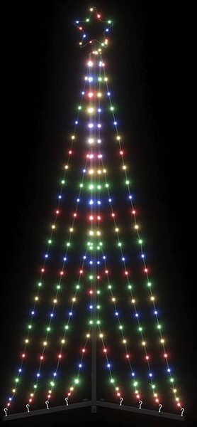 Julgransbelysning 339 LEDs färgglad 180 cm