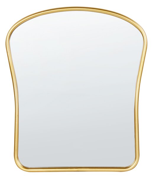 Väggspegel Guld Metall 45 x 52 cm Väggmonterad dekorativ spegel Vintage stil Hängande dekor Beliani