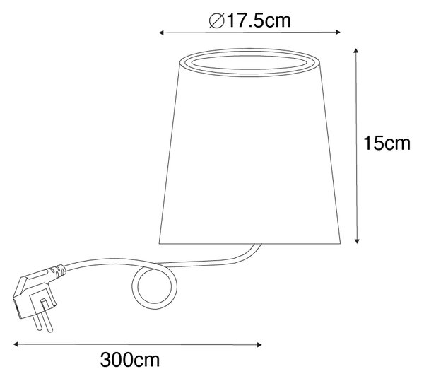 Modern trädgårdsspotlight svart rund IP65 AR111 - Lennard