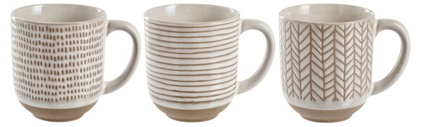 PULSIVA Mugg Northi; 36cl, 8.6x9.8 cm (ØxH); Beige; 6 Styck / Förpackning