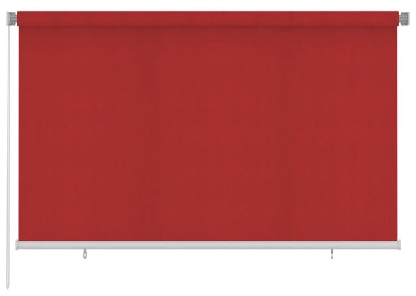 Rullgardin utomhus 240x140 cm röd HDPE