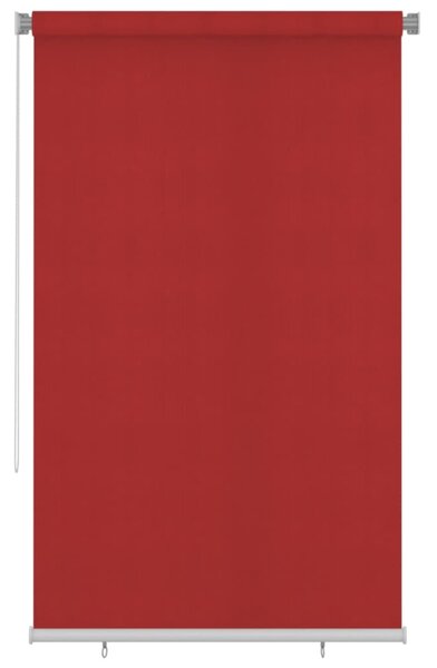 Rullgardin utomhus 140x230 cm röd HDPE