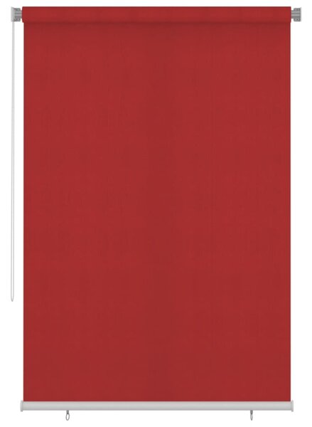 Rullgardin utomhus 160x230 cm röd HDPE
