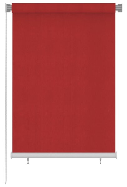 Rullgardin utomhus 100x140 cm röd HDPE