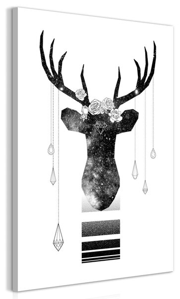 Canvas Tavla - Abstract Antlers Vertical - 40x60