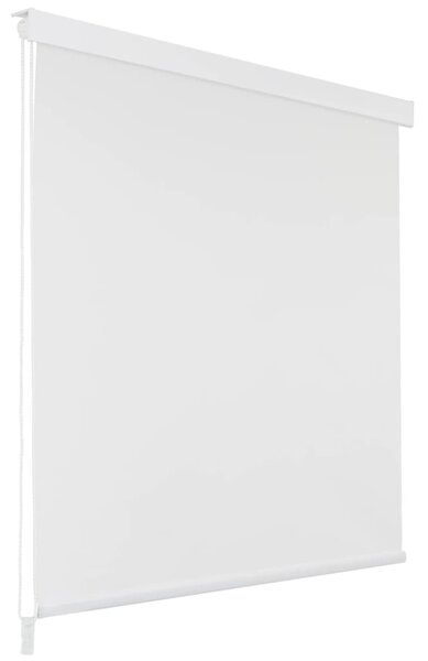 Rullgardin för dusch 100x240 cm vit
