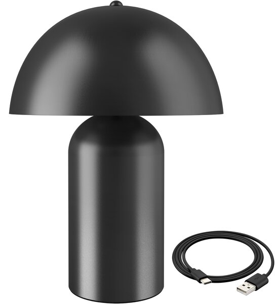 TecTake GmbH 405244 liten bordslampa kade, dimbar - svart