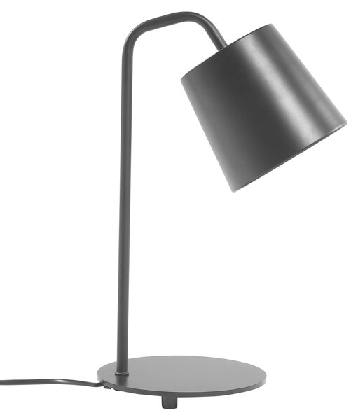 Bordslampa Svart Metall Rund Retro Beliani