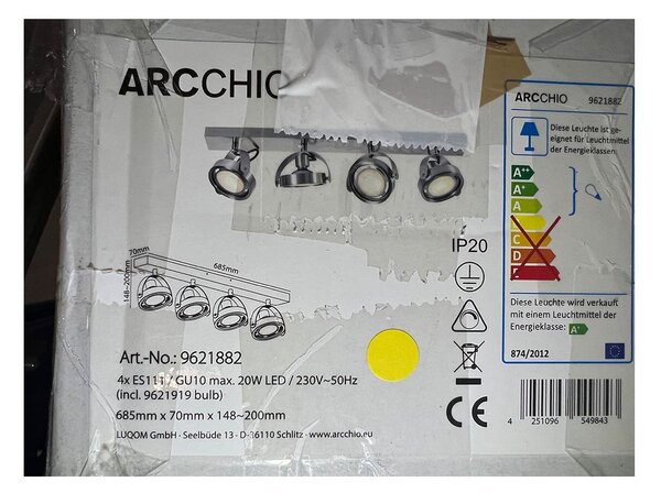 Arcchio - LED spotlight MUNIN 4xGU10/ES111/11,5W/230V
