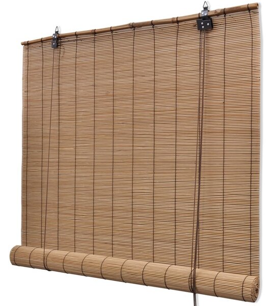 Rullgardin bambu 100x220 cm brun -