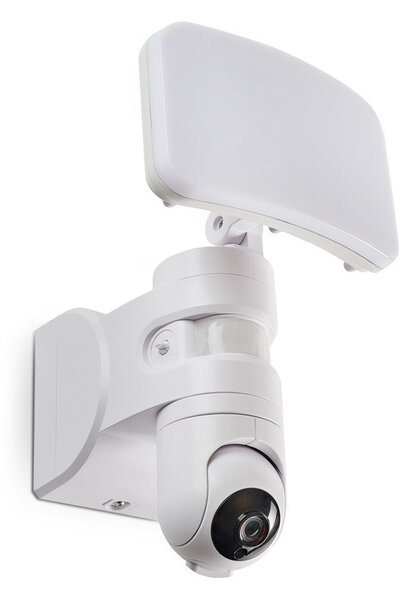 LED Strålkastare med sensor och övervakningskamera KAMI 1xLED/10W/230V IP44