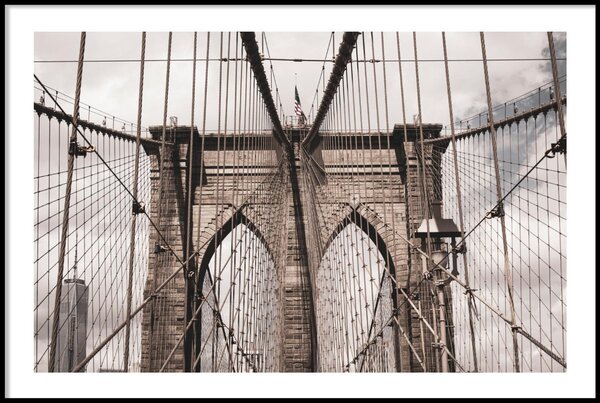 BROOKLYN BRIDGE NEW YORK POSTER - 50x70