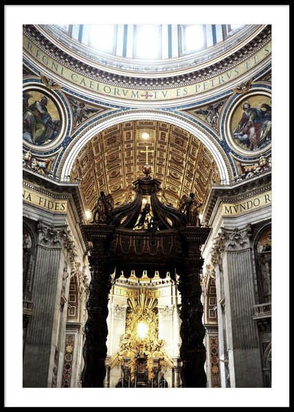 ST PETERS BASILICA POSTER - 21x30