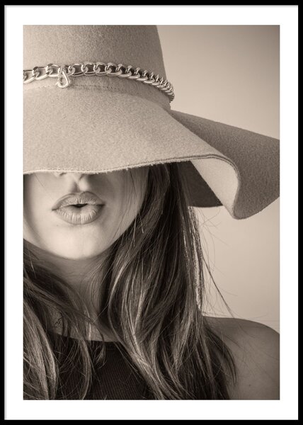 WOMAN WITH HAT POSTER - 70x100