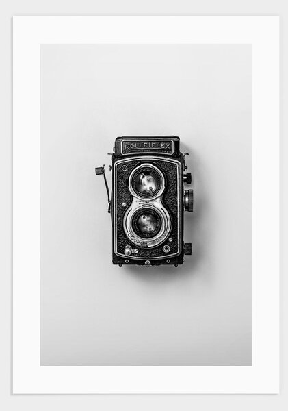 Rolleiflex retro camera poster - 21x30