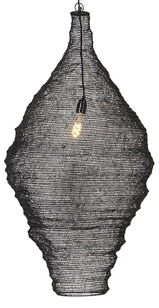 Orientalisk hänglampa svart 60 cm - Nidum L