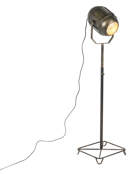 Industriell golvlampa brons 140 cm - Broca