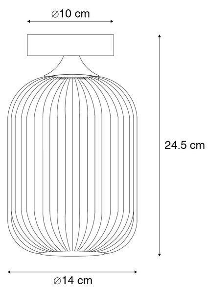 Smart taklampa mässing inkl WiFi A60 - Banci