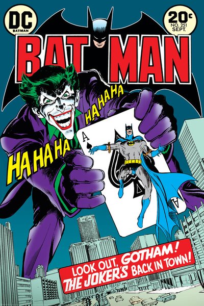 Poster, Affisch Batman - Joker back in the Town