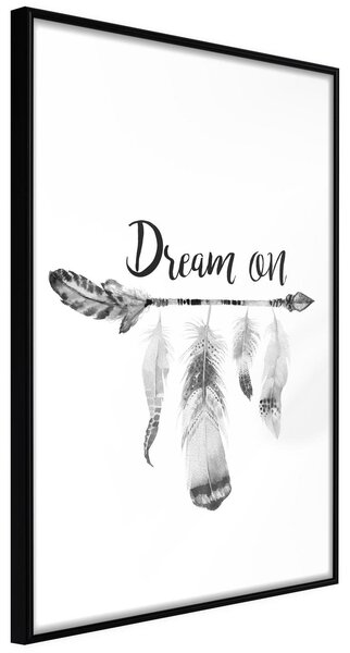 Inramad Poster / Tavla - Dreamer - 20x30 Svart ram