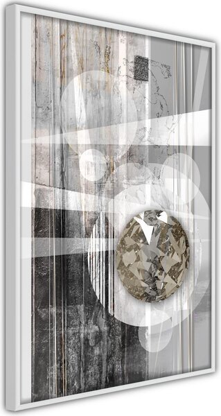 Inramad Poster / Tavla - Hidden Diamond - 40x60 Vit ram