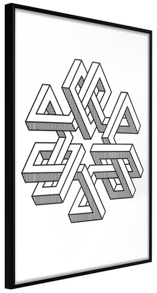 Inramad Poster / Tavla - Impossible Object - 20x30 Svart ram