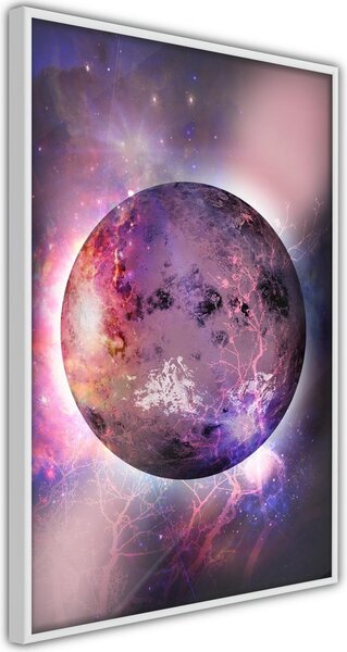 Inramad Poster / Tavla - Mysterious Celestial Body - 30x45 Vit ram