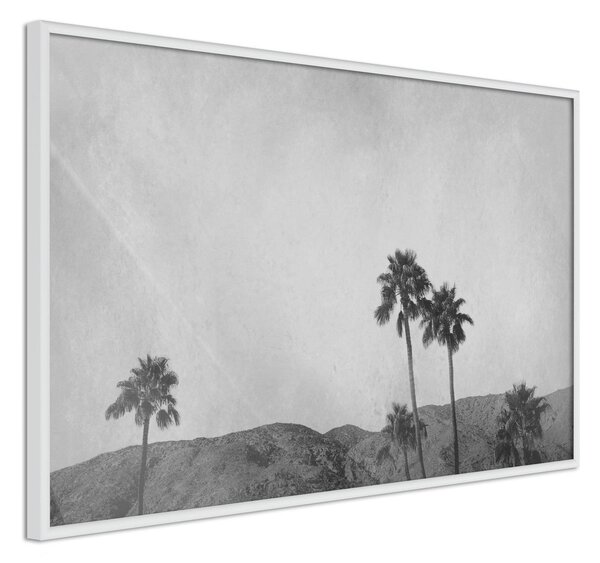 Inramad Poster / Tavla - Sky of California - 45x30 Vit ram