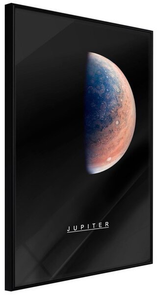 Inramad Poster / Tavla - The Solar System: Jupiter - 20x30 Svart ram