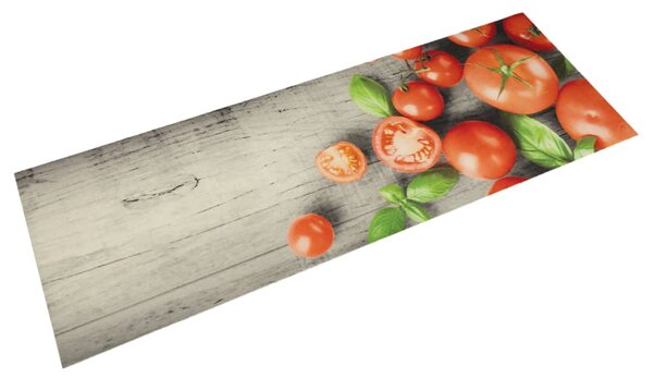 Köksmatta maskintvättbar tomater 45x150 cm sammet