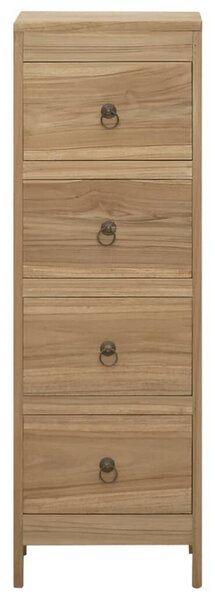 BeBasic Byrå 30x30x90 cm massiv teak -