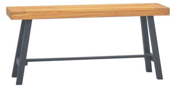 Bänk 110 cm massiv teak - Brun