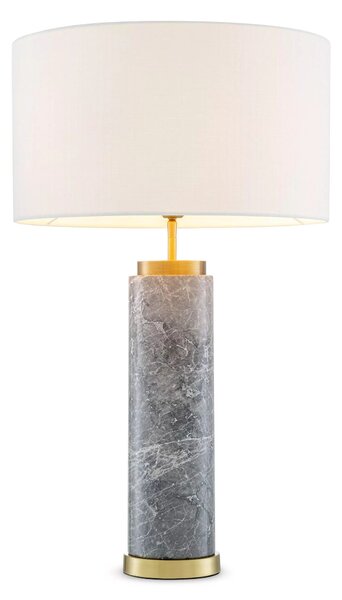 Lxry bordslampa grå/mässing/benvit 75cm