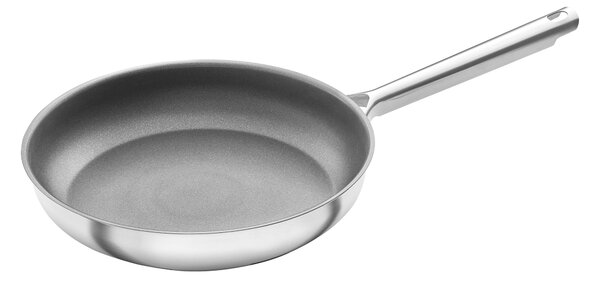 ZWILLING TrueFlow Stekpanna 28 cm, 18/10 Rostfritt stål, Silver-Svart