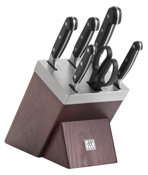 ZWILLING Pro 7-st, Självslipande knivblock, Brun