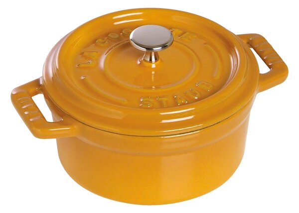 Staub La Cocotte Minigryta 10 cm, Rund, Senap, Gjutjärn