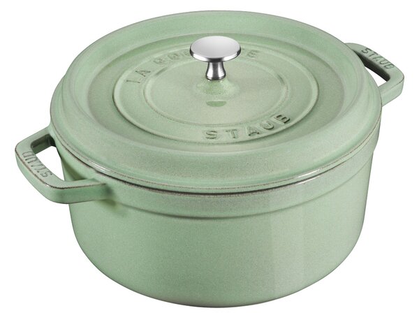 Staub La Cocotte Gryta 18 cm / 1,7 l, Rund, Salvia, Gjutjärn