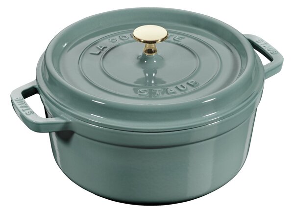 Staub La Cocotte Gryta 20 cm / 2,2 l, Rund, Eukalyptus, Gjutjärn