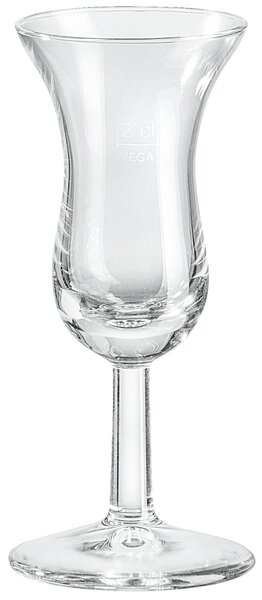 VEGA Snapsglas Intermezzo; 5cl, 5.1x12 cm (ØxH); Transparent; 2 cl Mätrand, 12 Styck / Förpackning