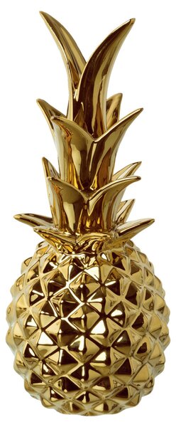 VEGA Dekoration Ananas Feena; 10.5x25x10.5 cm (BxHxD); Guldfärg