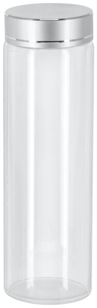 VEGA Glasbehållare Aurelia; 0.2l, 4.7x15 cm (ØxH); Grå/Transparent; Cylindrisk; 6 Styck / Förpackning