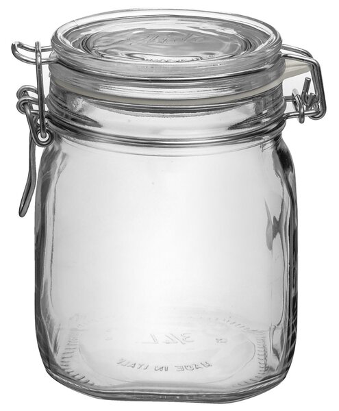 Bormioli Rocco Glasburk med bygel Fido Herm; 75cl, 13.1x13.6 cm (ØxH); Transparent; 12 Styck / Förpackning