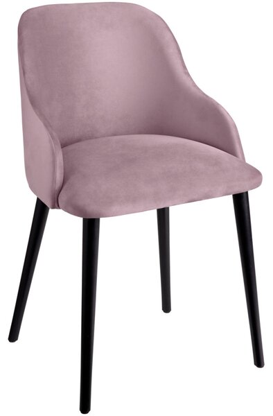 VEGA Stol Almonda; 54x64x77.5 cm (BxDxH); Sits Rosa, Ram Svart