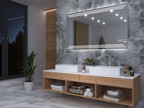Spegel med LED-belysning M17