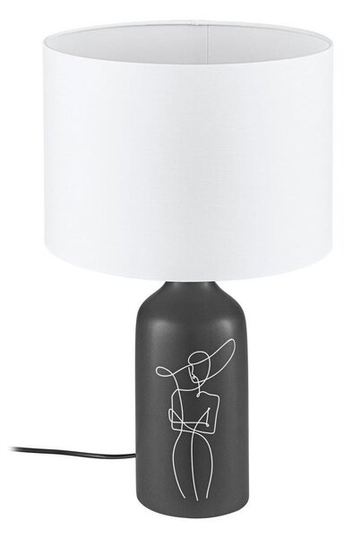 Eglo 43823 - Bordslampa VINOZA 1xE27/40W/230V vit/svart