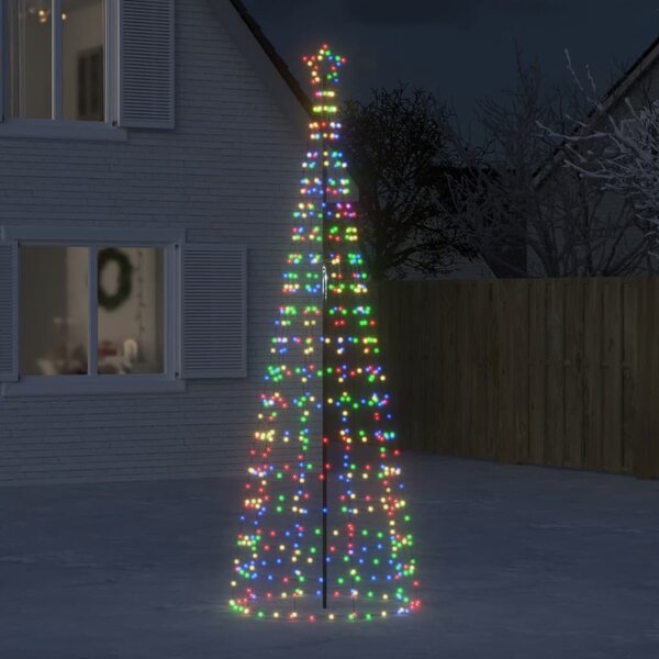 Julgransbelysning med markspett 570 LEDs färgglad 300 cm