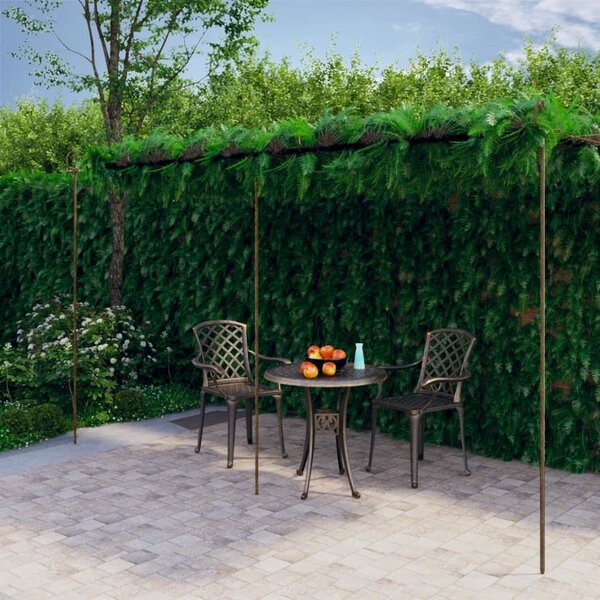 Pergola antikbrun 6x3x2,5 m järn