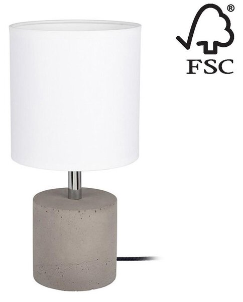 Spot-Light 6091936 - Bordslampa STRONG ROUND 1xE27/25W/230V betong