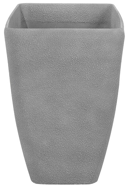 Kruka Grå Sten Blomsterkruka 74 x 32 x 45 cm Modern Minimalistisk Utomhus Inomhus Inredning Tillbehör Beliani
