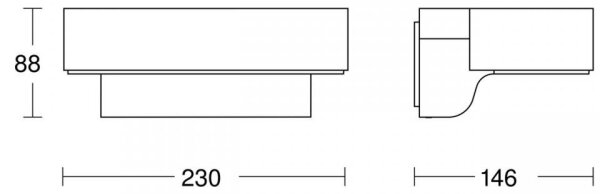 STEINEL 87555 -LED Utomhus vägglampa med sensor L 800 SC LED/7,5W/230V